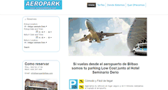 Desktop Screenshot of aeroparkbilbao.com